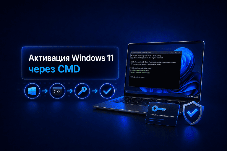 Как активировать Windows 11: методы активации через командную строку