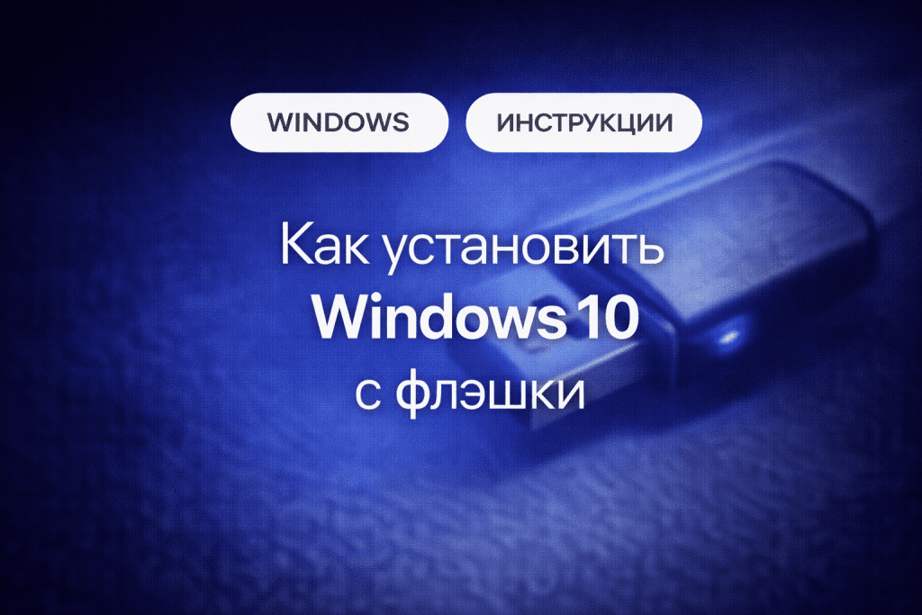 Как установить Windows 10 с флешки: пошаговая инструкция