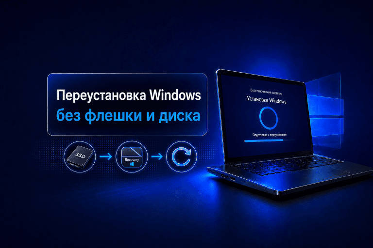 Можно ли переустановить Windows без флешки и диска