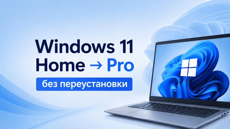 Как обновить Windows 11 Home до Pro без переустановки