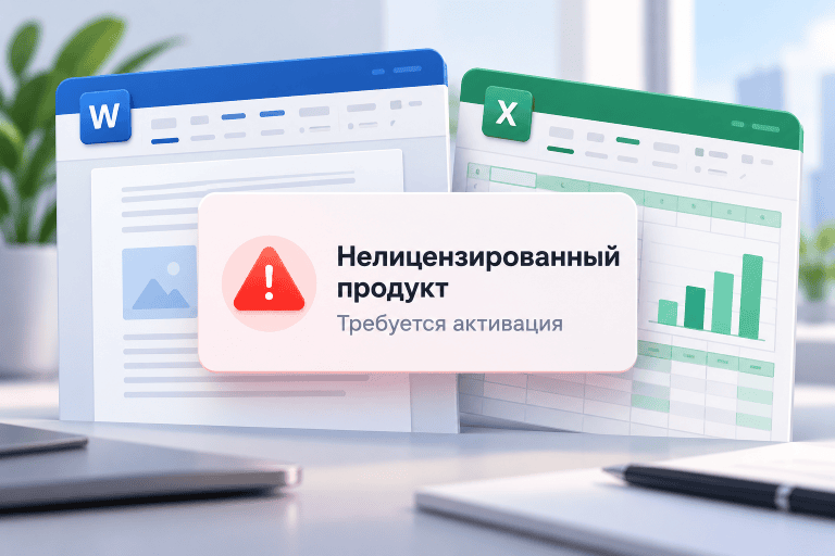 Office пишет «Нелицензированный продукт»: причины и что делать