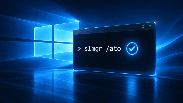 Активация Windows 10 через командную строку